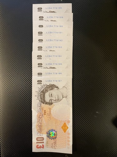 Old british 10 notes - 10, £10