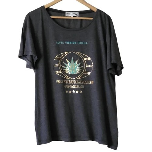 Wildfox gray graphic - gray,