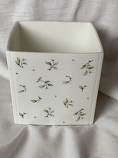 Coalport Polyanna Pattern 3 Inch Square Bone China Planter