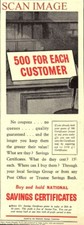 WW2 NATIONAL SAVINGS Certificates Print Ad Vintage Original 1944 ADVERT 716/155