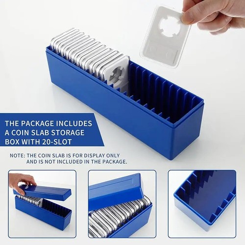 Slot coin slab holder - coin,