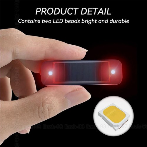 1pc red led solar powered - led,