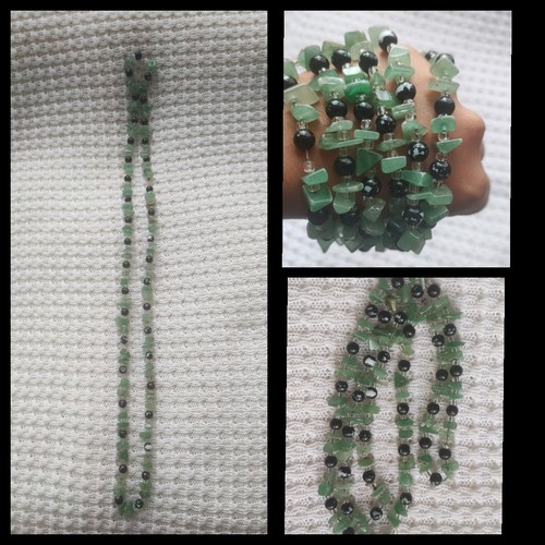Vintage jade beaded - jade, necklace