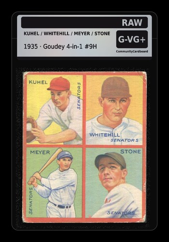 1935 goudey 9h - 4-in-1, #9h