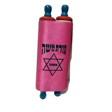 Mini Torah Scroll Judaica Pink