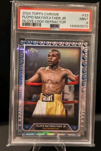 Topps chrome boxing floyd - boxing,