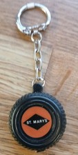 Vintage St Mary's Tyre & Tape Measure Style Keyring Key Fob Motor Advertising ?