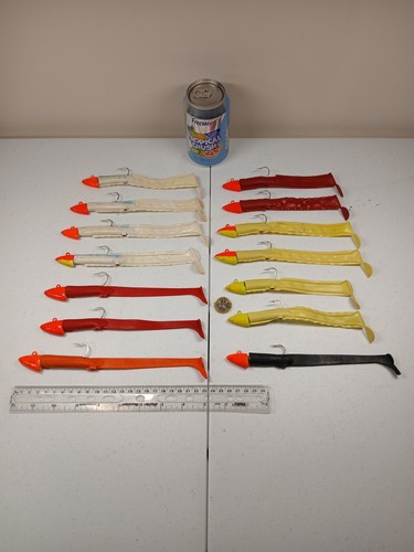 14x eddystone eel lures large - 14x,