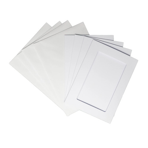 Rectangular aperture 5x7 cards - rectangular,