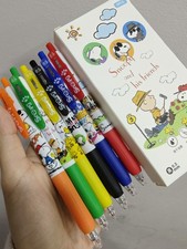 6 pcs Snoopy black pens