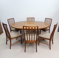 Vintage McIntosh Teak Extendable Dining Table And 6 Chairs
