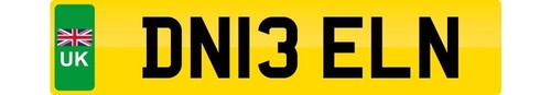 Number plate for - for, n