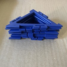 12 pieces Polydron - blue