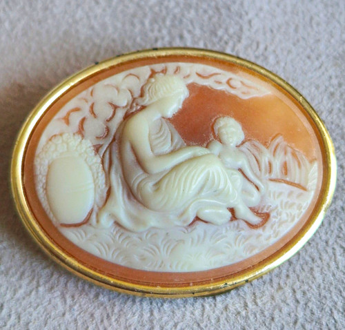 Vintage cameo scarf - vintage,