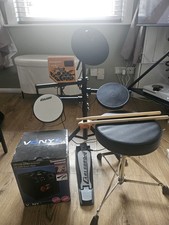 Carlsbro Electronic Drum Kit and Vonyx SBS50B-DRUM Karaoke Set with Stool