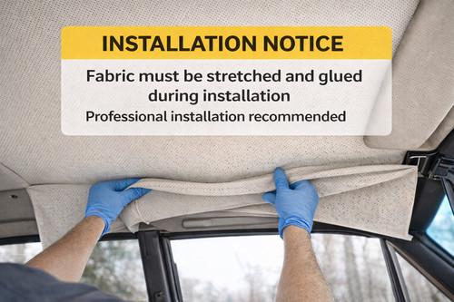 Perforated cream headliner - perforated,