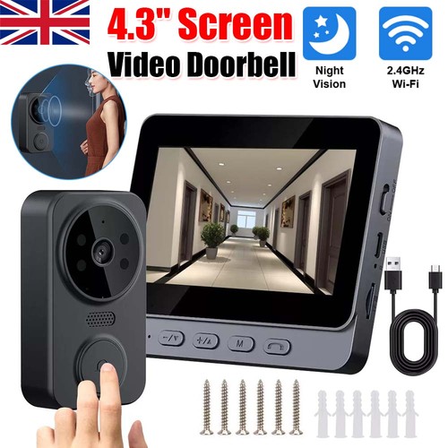 Wireless wifi video doorbell - wireless,