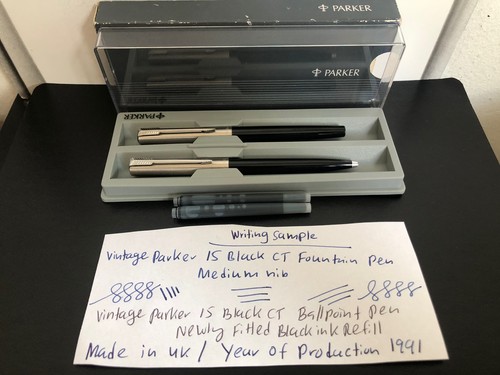 Vintage parker black pen - 15, ct