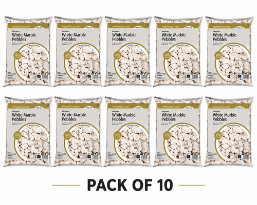 Marble white pebbles 40mm - pebbles, 20-40mm
