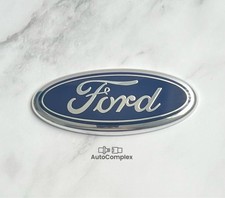Ford Oval Badge Blue 115mm x 45mm Replacement Badge 4 1/2" Fits Ford Fiesta
