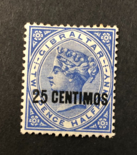 Gibraltar 1889 surch - 1889, sg18