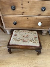 Vintage Tapestry Footstool , Cottage Core?