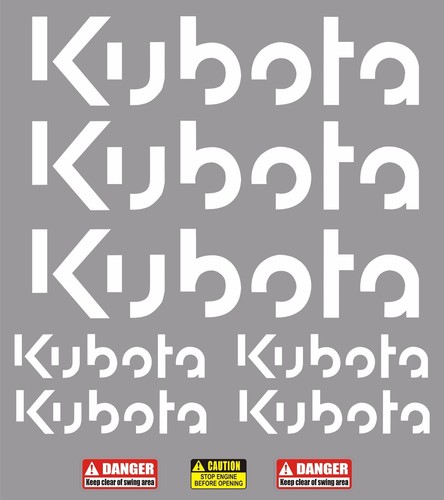 Large 550mm kubota decals - large,