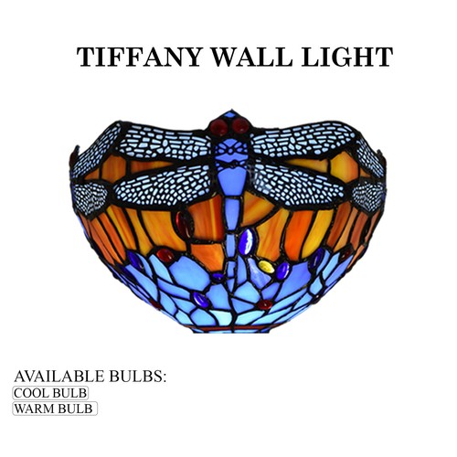Tiffany wall light dragonfly - wall,