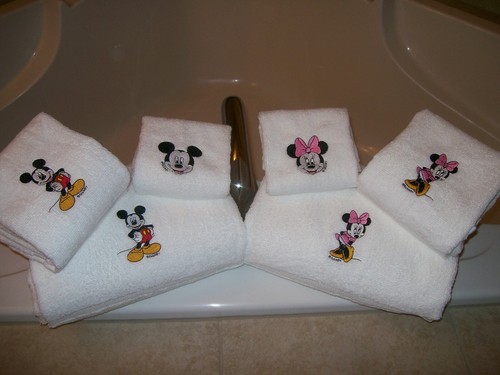 Two bath towel sets mickey - two,