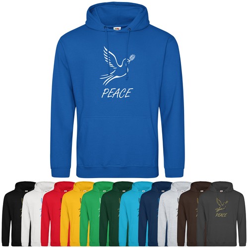 Peace hoodie dove - peace,