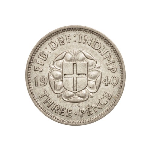 George 500 silver 3 - vi, pence
