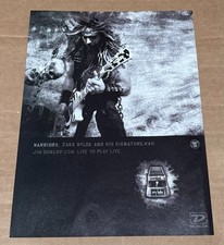 Dunlop WAH - ZAKK WYLDE of BLACK LABEL SOCIETY OZZY  -  2005 Print Ad