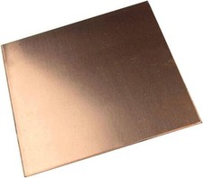 Natural Copper Sheet Metal guillotine cut - 3.0mm - Multiple Sizes