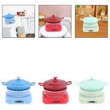 1/12 Induction Cooker Miniature Realistic for Dollhouse Setup for Collectors