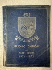 Masonic Year Book And Calendar