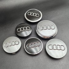 4x Audi Alloy Wheel Centre Hub Caps 60mm 61mm 68mm 69mm For A1 A2 A3 A4 A5 A6 A7