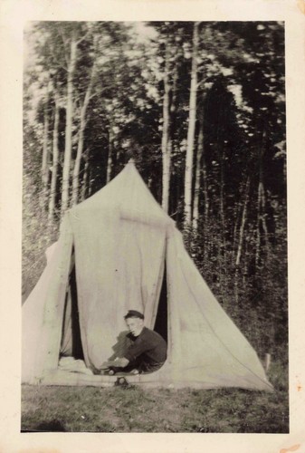 Vtg photo boy scout camping - vtg,