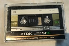 NEW Blank TDK SA 90 Cassette Tape C90 Type II Position