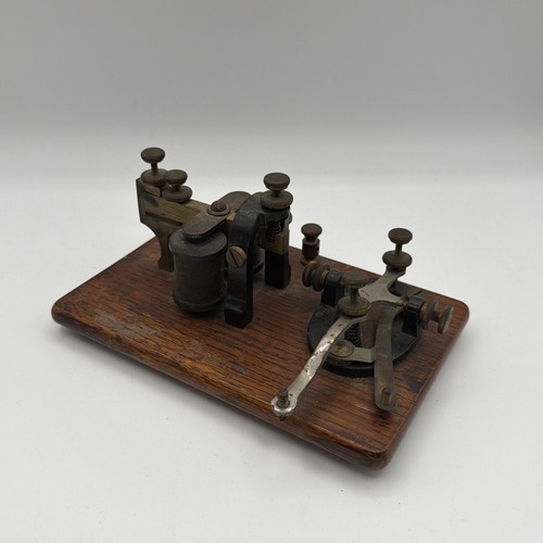 Antique telegraph and key - antique, on