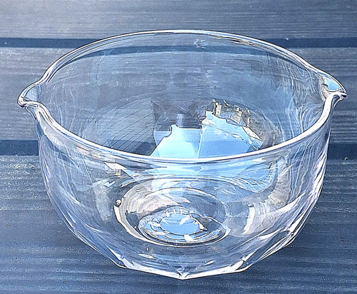 Antique wine glass rinser - glass,