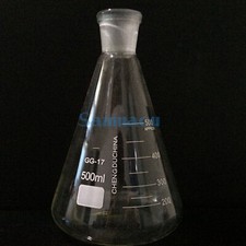 500-5000ml Quickfit Multiple Ground Joint Conical Flask Erlenmeyer Lab Glassware