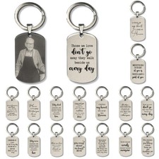 Personalised Keyring Memorial Gift In Loving Memory of Mum Dad Grandma Grandad
