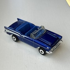 MATCHBOX CHEVROLET BEL AIR CONVERTIBLE 1957 DIECAST METALLIC BLUE 2007