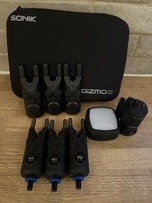 Sonik Gizmo2 Bite Alarm 3 Rod Set - Black (HC0088)