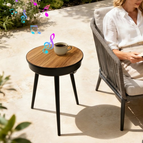 Smart end table with bluetooth - smart,