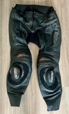 RST LEATHER MOTORCYCLE TROUSERS EU 52 UK 32 WITH KNEE SLIDERS