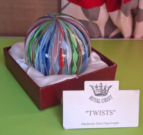 Royal crest twists - royal, handmade