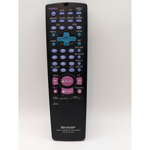 Sharp rrmcg0235ajsb vcr remote - sharp,