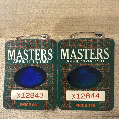 1991 masters badges x12843 - 1991,