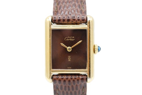 Cartier tank vermeil manual - vermeil,